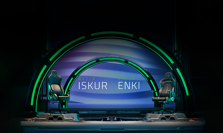 Razer Iskur and Razer Enki gaming chairs